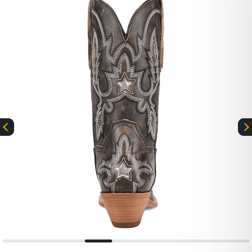 Embroidered Western Cowboy Boots Dan Post - Picture 6 of 10